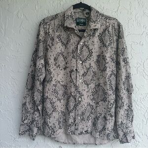 GITMAN BROS Vintage Shirt Men Small Snakeskin Camp